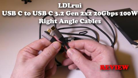 LDLrui USB C to USB C 3.2 Gen 2x2 20Gbps Data Transfer 100W Fast Charge Cord REVIEW
