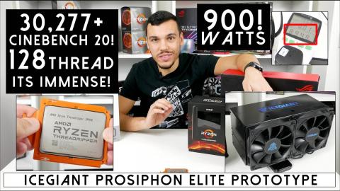 AMD Ryzen Threadripper 3990X w/ THERMOSIPHON IceGiant Prototype