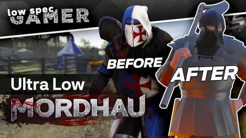 How to play Mordhau on a low end PC? By ruining the graphics (AMD Athlon 200GE tested)