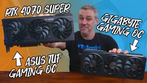 ASUS TUF Gaming & Gigabyte Gaming OC RTX 4070 SUPER Review [Benchmarks | Power | Thermals]