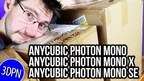Unboxing 3 Anycubic Photon Resin 3D Printers (Mono / Mono X / Mono SE) + GIVEAWAY!