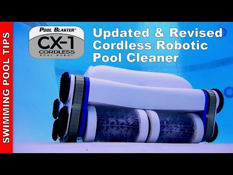 Pool Blaster CX-1 Cordless Robotic Pool Cleaner Updated: New 4-Hour Run Time & Enhanced Features!