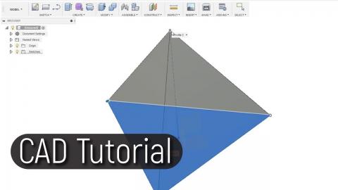 How to draw a Tetrahedron in Fusion 360