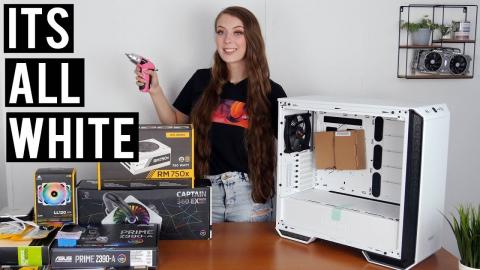 BRIONY builds ALL WHITE PC in Limited Edition DARK BASE 700 !