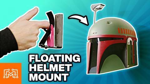 Floating Helmet Display Mounts | I Like To Make Stuff