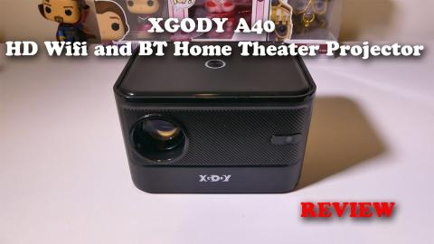 Xgody A40 HD Wifi and BT Android TV OS Home Theater Projector REVIEW
