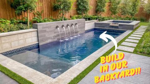 Building a Swimming Pool in My Backyard | Full Timelapse