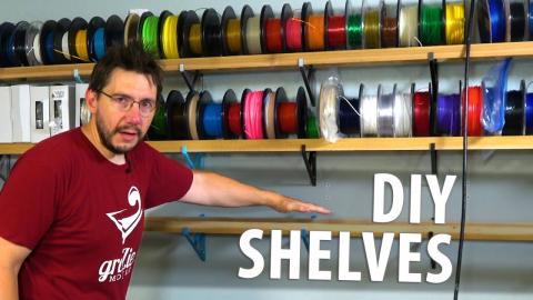 Practical 3D Printing Ideas: DIY Shelf Brackets! Filament Shelves!