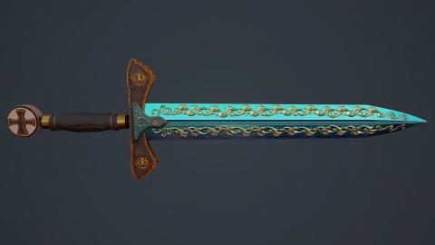 Speed Modeling | The Dagger called Excalibur for ArtStation Challenge | Maya