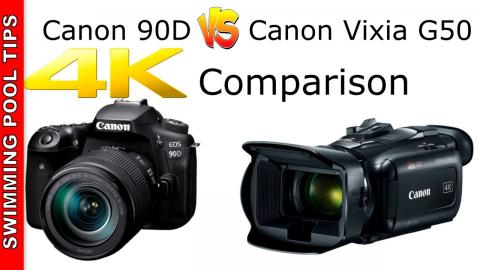 4K Comparison of the Canon 90D vs the Canon Vixia G50: 4K DSLR vs 4K Camcorder
