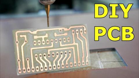 Simple DIY PCB with a 3D Printer