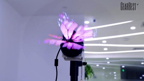 Fan Advertising Machine--3D Holographi projector!