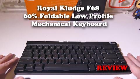 Royal Kludge F68 60% Foldable Low Profile Mechanical Keyboard REVIEW