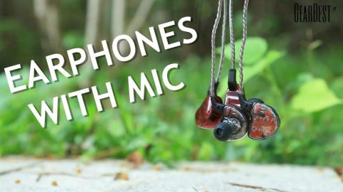 Hybrid Earphone w/ Mic KZ ZS10 HiFi  - GearBest