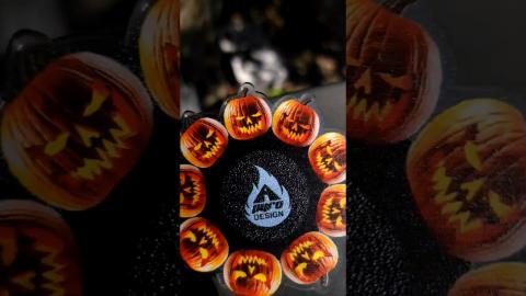 Spooky season is here.  In love with how this spinner came out.  #halloween #spookyseason #pumpkin