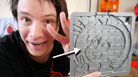 Huge 3D Printed Sliding Puzzle! Print in Place "15-Puzzle" Experiment
