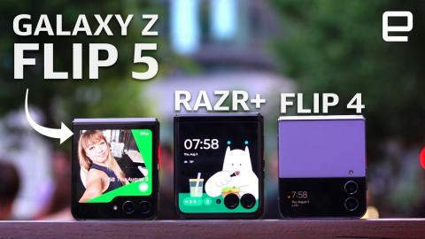 Samsung Galaxy Z Flip 5 vs. Moto Razr+ vs. Z Flip 4