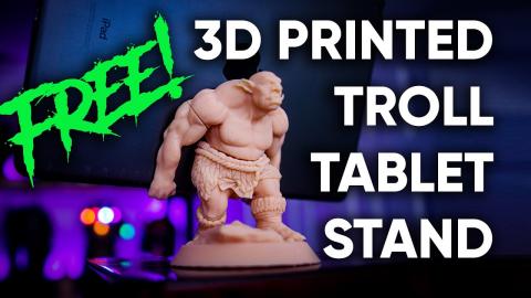 3D Printed Troll iPad Holder #Shorts