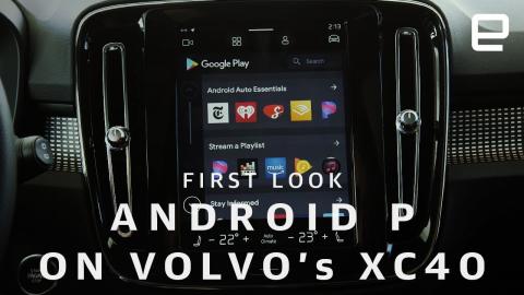 Android P On Volvo's XC40 First Look