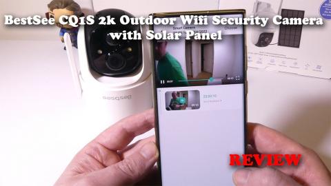 BestSee CQ1S 2k Outdoor Wifi Security Camera with Solar Panel REVIEW