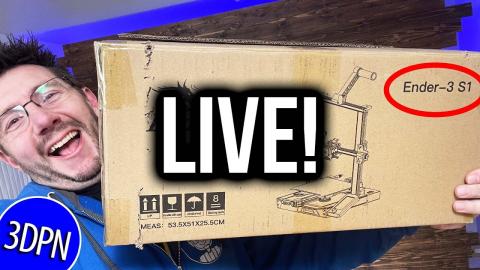 Creality Ender 3 S1 Unbox & First Print LIVE!