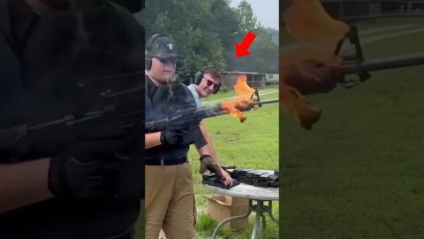 Gun Melting While Shooting???????? #new #yt #satisfying #ytshorts