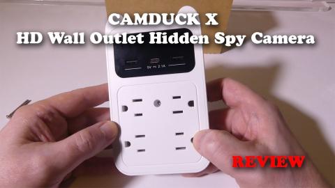 CAMDUCK X HD Wall Outlet Hidden Spy Camera REVIEW
