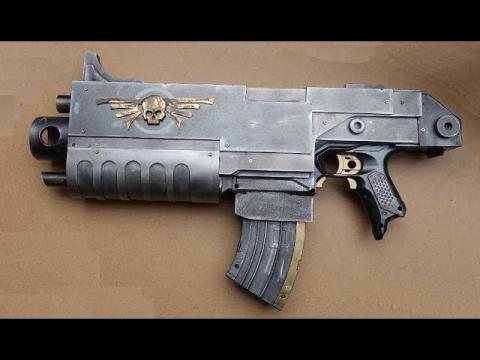 NERF Warhammer mod: Making the wing skull, assemble, aging