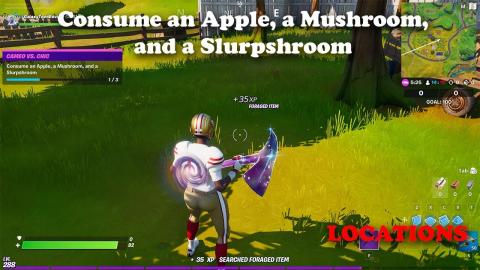 Fortnite - Consume an Apple, a Mushroom, and a Slurpshroom - LOCATIONS