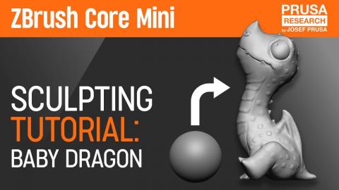 ZBrush Core Mini Sculpting Tutorial: Baby Dragon