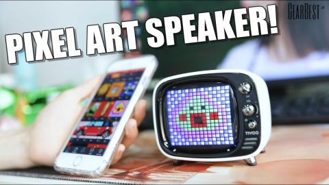 Pixel Art Mini Bluetooth Speaker - GearBest
