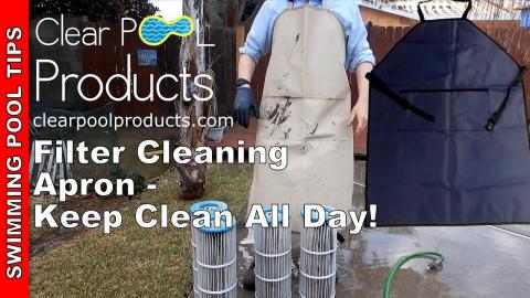 Clear Pool Filter Apron - Perfect for the Messy Job of Filter Cleaning!