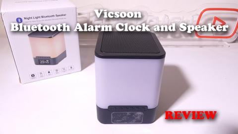 Vicsoon Bluetooth Alarm Clock and Speaker REVIEW