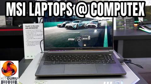 Computex 2023: MSI Laptop showcase - MERCEDES AMG!