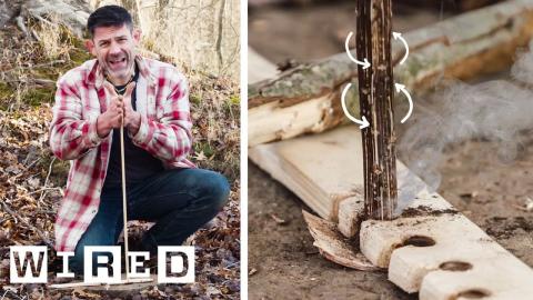How to Start a Fire With Your Bare Hands in the Wilderness | Primitive Technology | WIRED