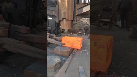 Cool Metal Forging Process????????????????#satisfying #shorts