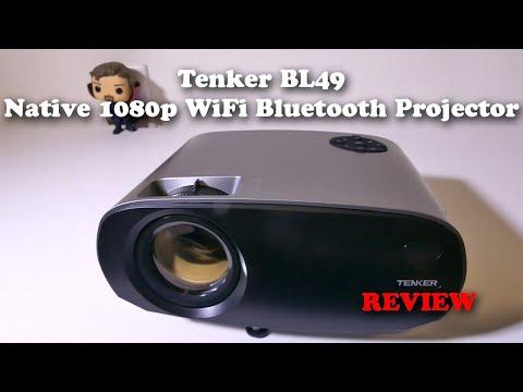 TENKER BL49 Native 1080p WiFi Bluetooth Projector REVIEW