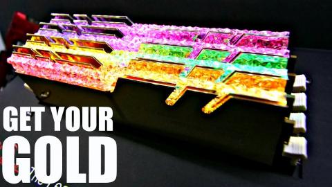 G.SKILL The Best Looking RAM You Have Ever Seen! - Trident Z RGB GOLD & CHROME