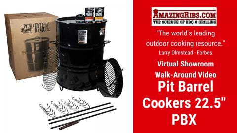 Pit Barrel Cooker's 22.5" PBX Review - Part 1 - The AmazingRibs.com Virtual Showroom