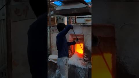 Making Glass Art from Glass Is So Satisfying????????#satisfying #shortvideo #shorts