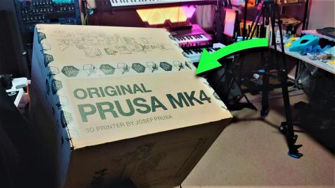 So a Prusa MK4 just showed up... let's fire it up live!