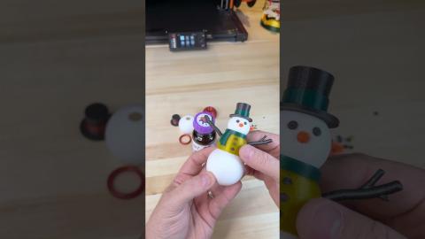 Articulated Snowman Fidget | 3D Printing Ideas