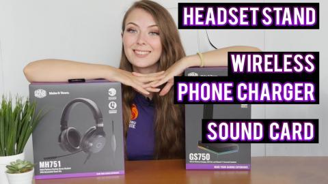 BRIONY with Coolermaster GS750 Headset Stand and MH751 - Live unboxing