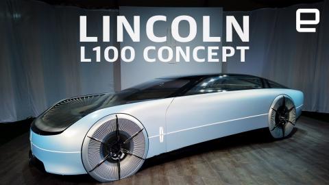 Lincoln's Model L100 concept is a gigantic, ridiculously futuristic EV sedan