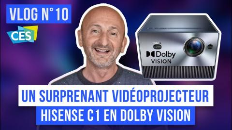 CES 2023 (VLOG n°10) : SURPRENANT Mini-Projecteur Laser 4K Dolby Vision (Hisense C1)