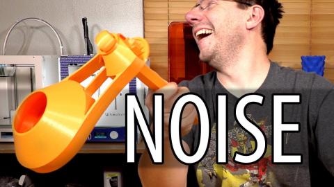 3D Printing the ULTIMATE Party Noise Maker! Thanks to Works by Solo!