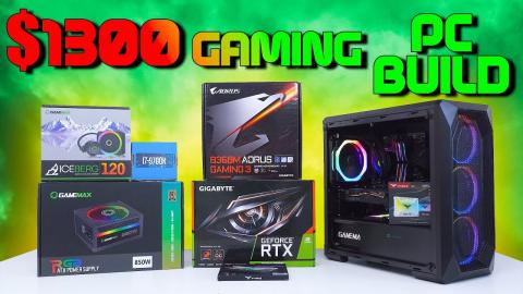 Epic $1300 Gaming PC Build Timelapse [i7 9700k & RTX 2060 SUPER]