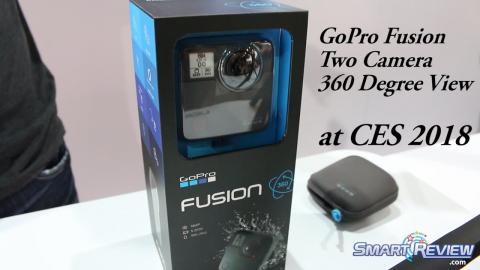 CES 2018 | New GoPro Fusion 360 degree Camera | with two Cameras | Demonstration