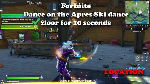 Fortnite - Dance on the Apres Ski Dance Floor for 10 Seconds - LOCATION