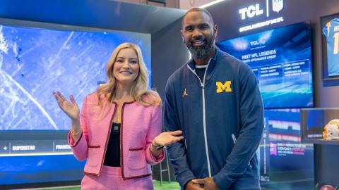 TCL at CES 2024: Where Tech Meets the NFL